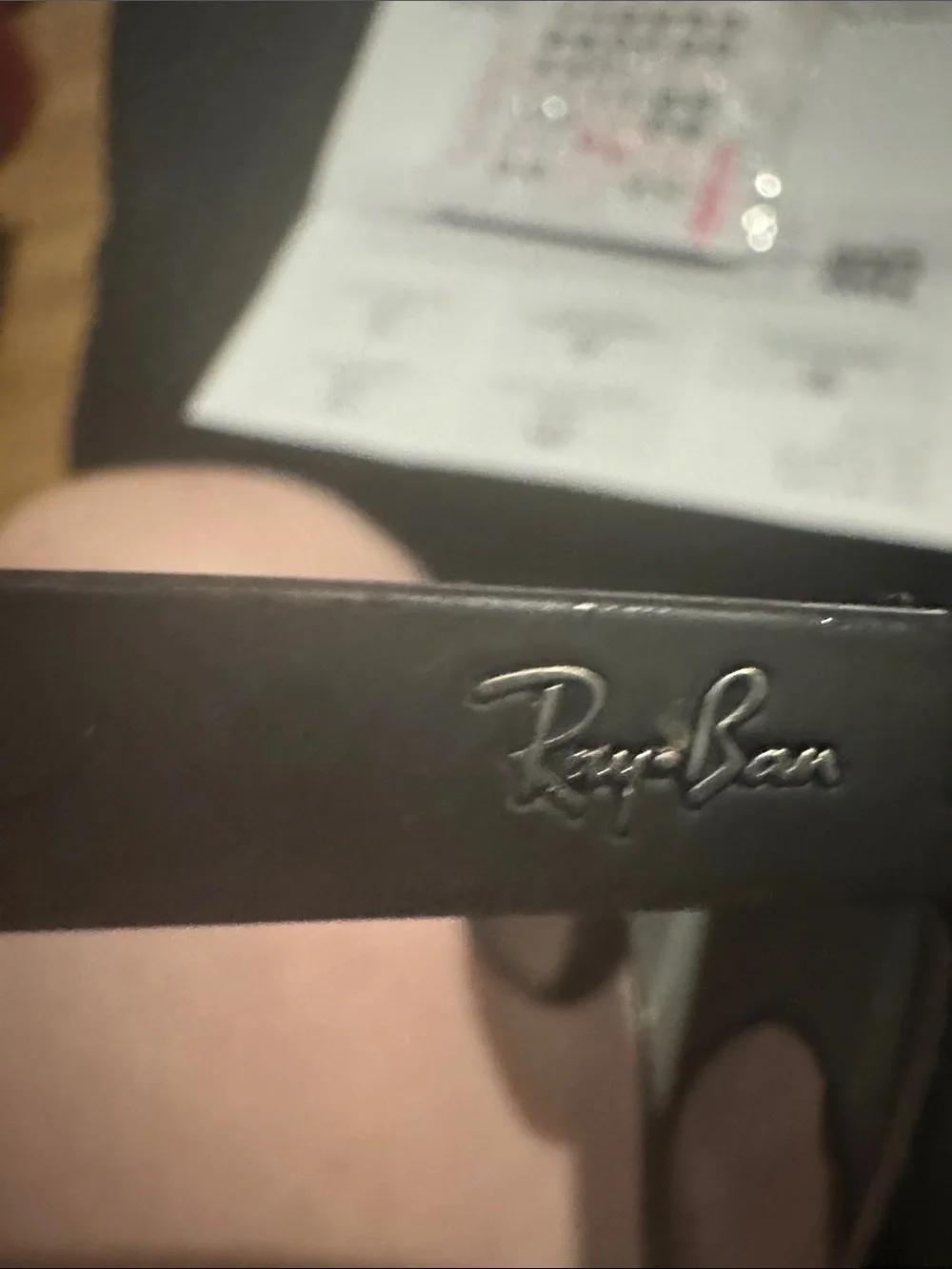 Ray-Ban Matte Black Square Sunglasses with Dark Lenses - Picture 4 of 5
